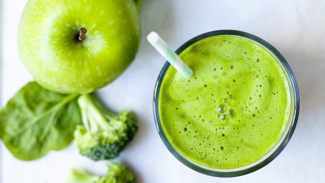 Suco verde para diabéticos